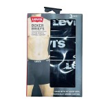 LEVI'S MEN REPEAT LOGO BOXER BRIEF 3P 37149-1199-BLACK COMBO Black Image 