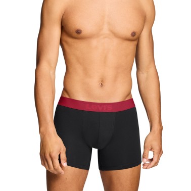 Men's Boxer Briefs Black - Levi's Men Twill 2Pack