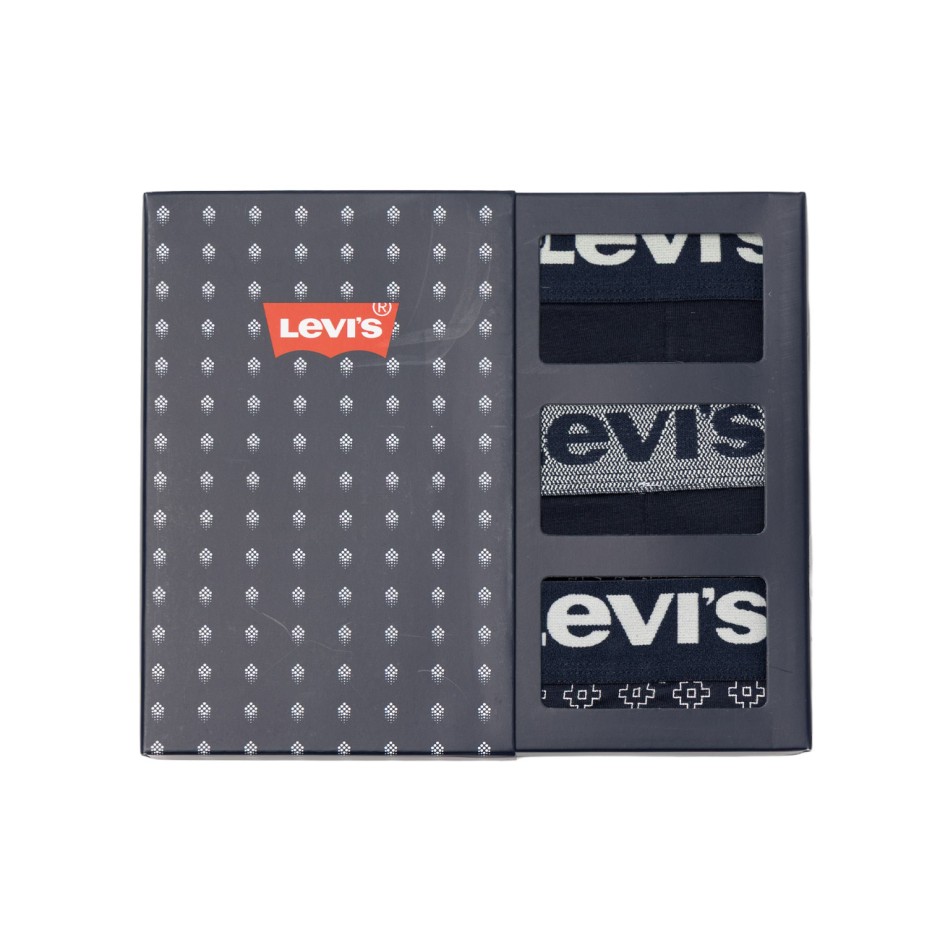 LEVI'S MEN GIFTBOX DEMIM BOXER BRIEF 3P 37149-1186-BLUE Blue