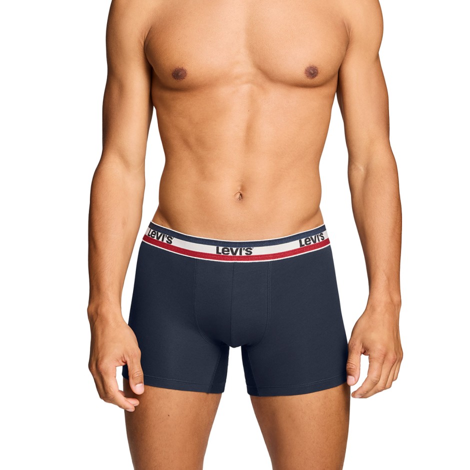 Ανδρικά Εσώρουχα Μποξεράκια Πολύχρωμα - Levi's Men Repeat Logo Boxer Brief 2Pack
