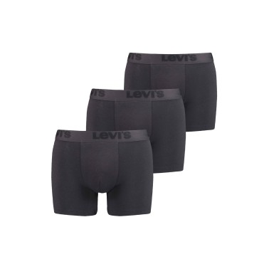 LEVI'S MEN PREMIUM BOXER BRIEF 3P 37149-0299-BLACK Black