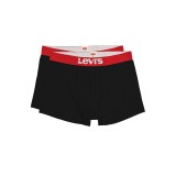 LEVI'S MEN SOLID BASIC BOXER 2P 37149-0811-BLACK Μαύρο Εικόνα 