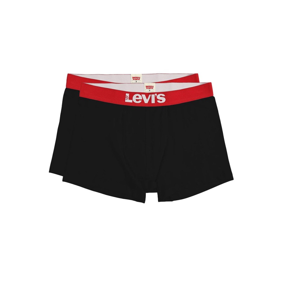 LEVI'S MEN SOLID BASIC BOXER 2P 37149-0811-BLACK Μαύρο
