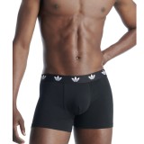 Ανδρικά Εσώρουχα Μποξεράκια Μαύρα - adidas Originals Comfort Flex Cotton Trunk 3 Pairs Εικόνα 0
