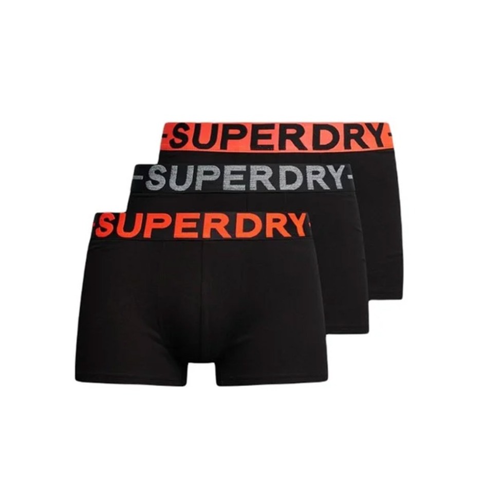 Ανδρικά Εσώρουχα Μποξεράκια Μαύρα - Superdry Triple Pack
