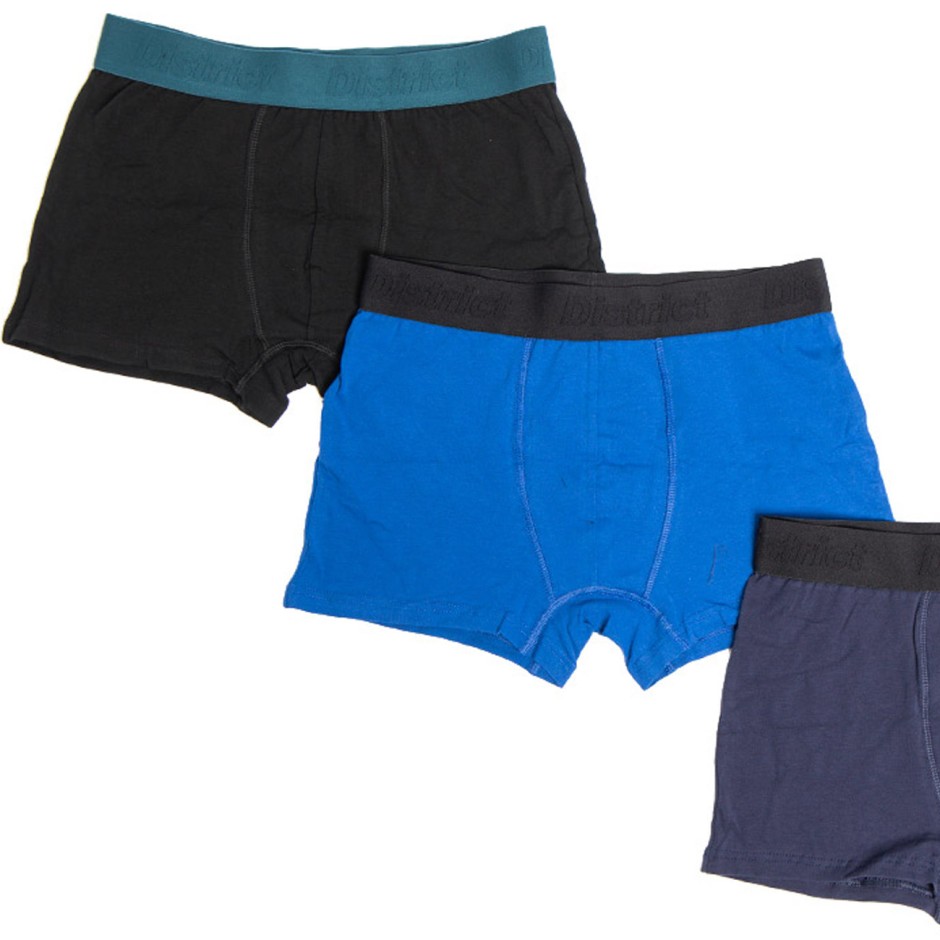 Ανδρικά Εσώρουχα Μποξεράκια Πολύχρωμα - District75 Everyday Cotton Stretch 3 Pack
