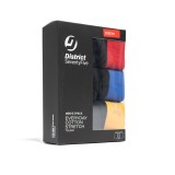 Ανδρικά Εσώρουχα Μποξεράκια Μαύρα - District75 Everyday Cotton Stretch 3 Pack Εικόνα 