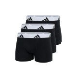 adidas ACTIVE FLEX COTTON BOXER 3PK 4AM002-006 Black Image 1