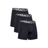 UNDER ARMOUR CHARGED COTTON 6IN 3PACK 1363617-001 Μαύρο
