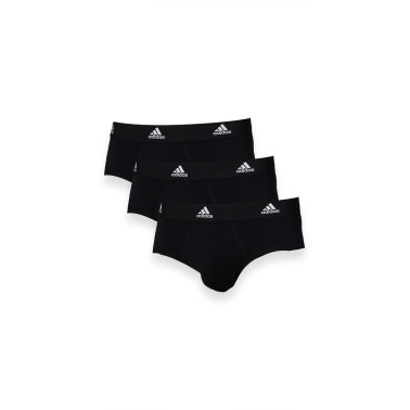 adidas ACTIVE FLEX COTTON BRIEF 3PK 4A1M01-000 Black