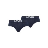 LEVI'S MEN SOLID BASIC BRIEF 2P 37149-0818-NAVY Blue