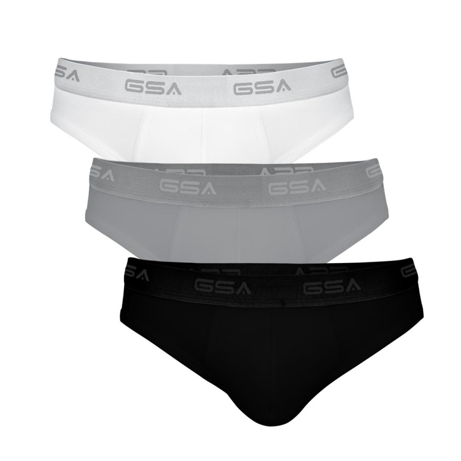 GSA Men's Brief 3Pack Γκρί - Ανδρικά Εσώρουχα