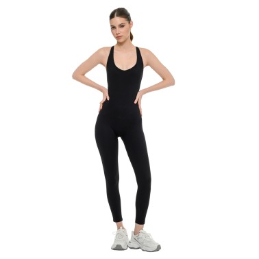Γυναικεία Ολόσωμη Φόρμα Μαύρη - Bodytalk 