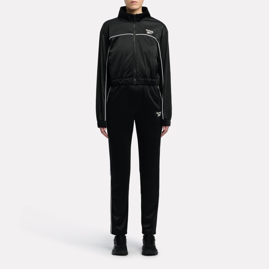 Reebok ID TRICOT PIPING TRACKSUIT SET 100239934 Μαύρο