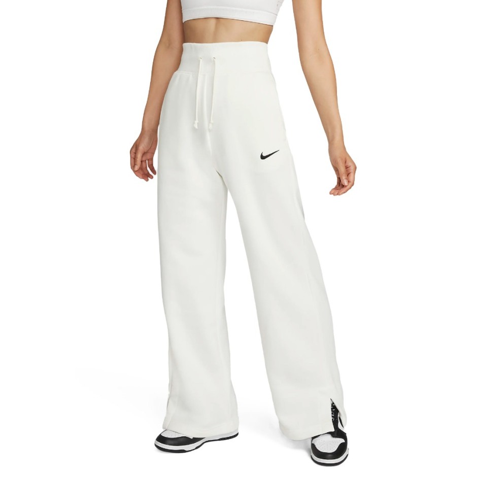 Nike Sportswear Phoenix Fleece Εκρού - Γυναικείο Παντελόνι Φόρμα