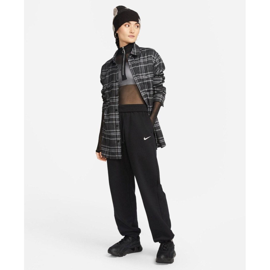 Nike Sportswear Phoenix Fleece Μαύρο - Γυναικείο Παντελόνι Φόρμα 
