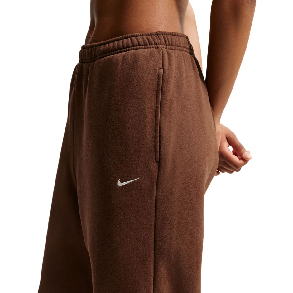 Women's Pants Brown - Nike Studio Fleece Medium Weight