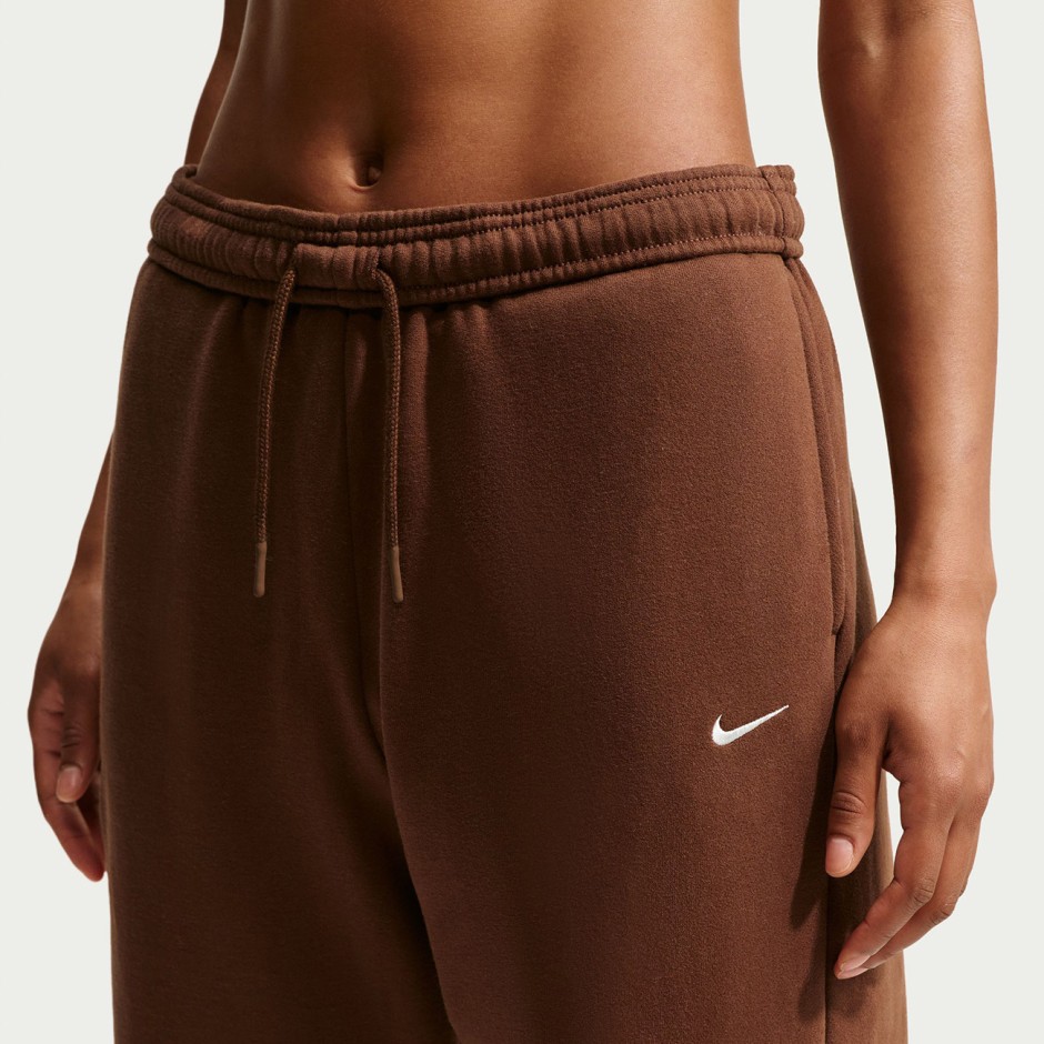 Women's Pants Brown - Nike Studio Fleece Medium Weight