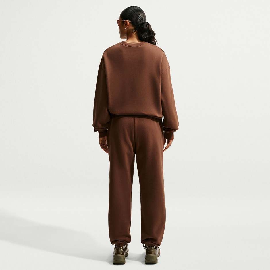 Women's Pants Brown - Nike Studio Fleece Medium Weight