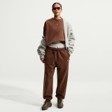 Women's Pants Brown - Nike Studio Fleece Medium Weight Image 5