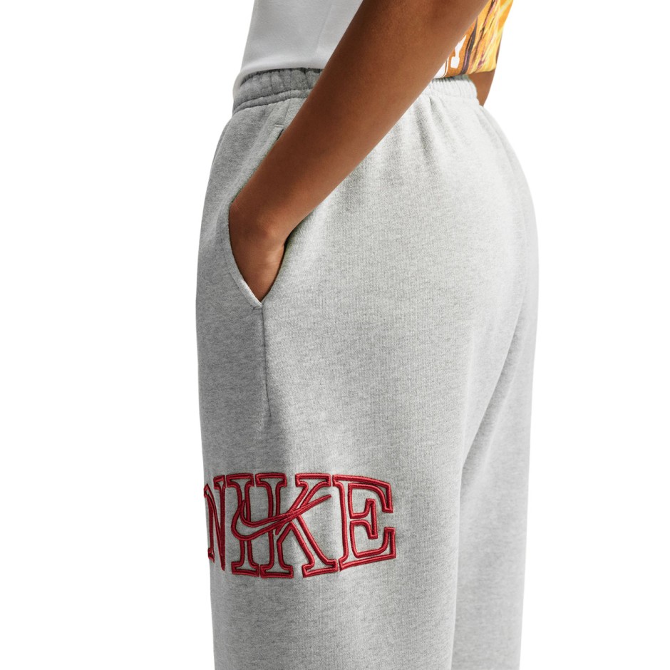 Γυναικεία Φόρμα Γκρι - Nike Studio Fleece Medium Weight 'Graphic Pack'