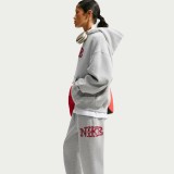Γυναικεία Φόρμα Γκρι - Nike Studio Fleece Medium Weight 'Graphic Pack' Εικόνα 3