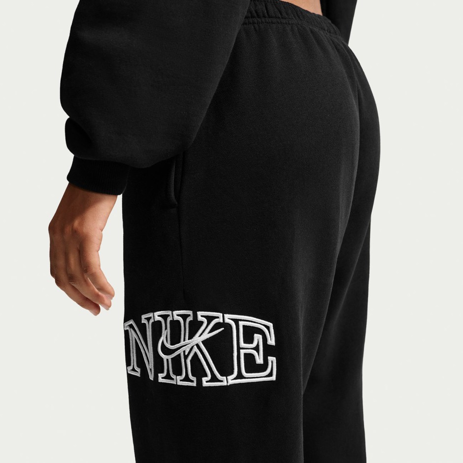 Γυναικεία Φόρμα Μαύρη - Nike Studio Fleece Medium Weight 'Graphic Pack'