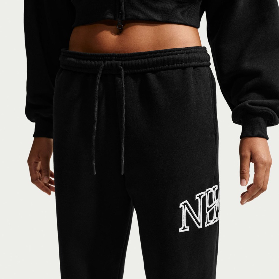 Γυναικεία Φόρμα Μαύρη - Nike Studio Fleece Medium Weight 'Graphic Pack'