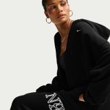 Γυναικεία Φόρμα Μαύρη - Nike Studio Fleece Medium Weight 'Graphic Pack' Εικόνα 4