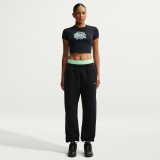 Women's Pants Black - Nike Studio Fleece Medium Weight Image 5