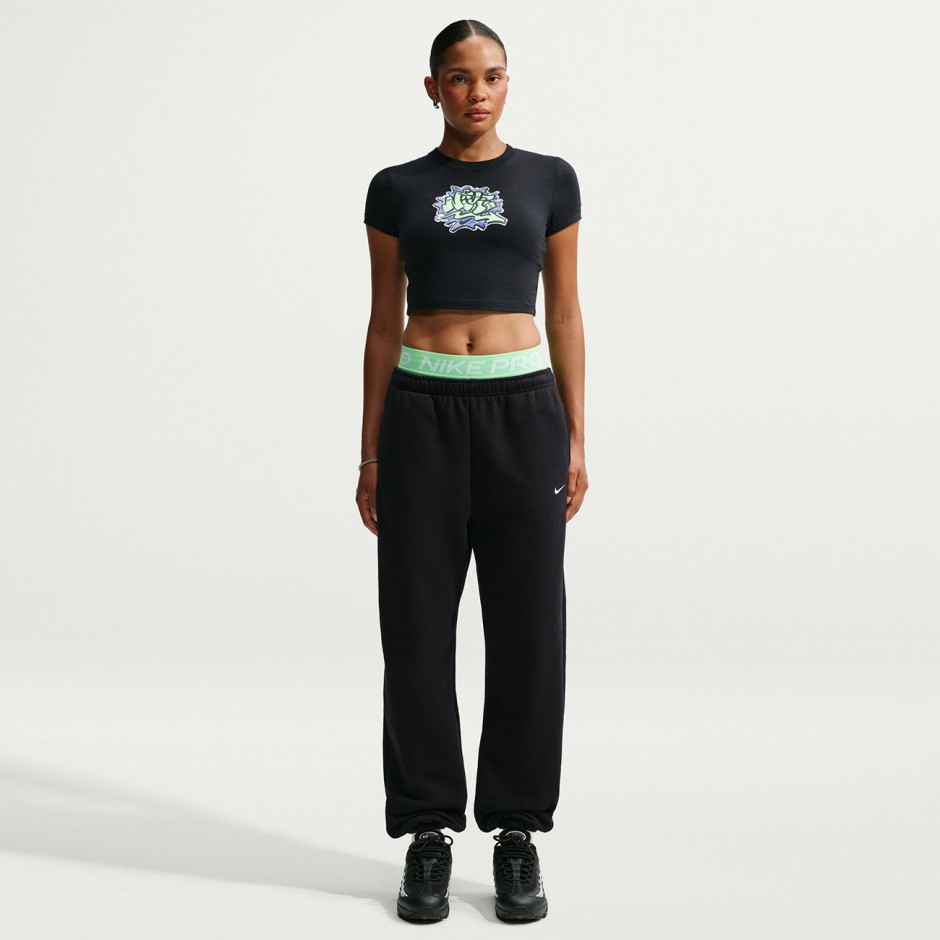 Women's Pants Black - Nike Studio Fleece Medium Weight