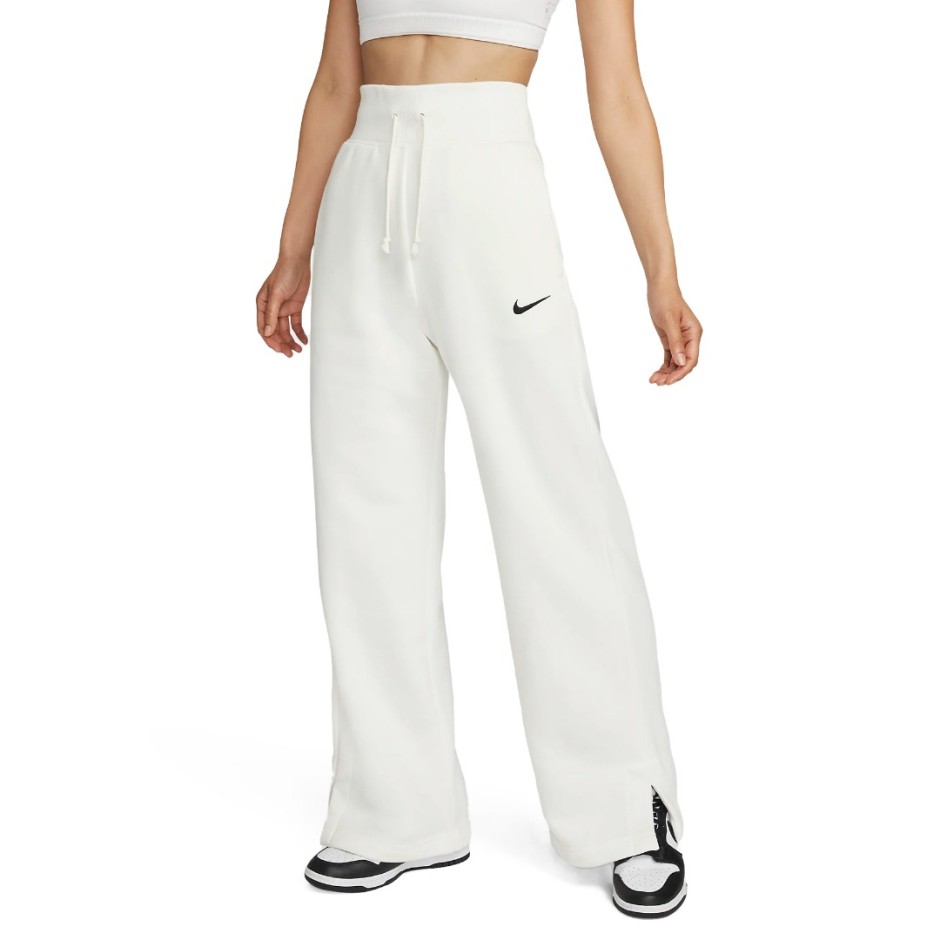 Γυναικείο Παντελόνι Φόρμα Εκρού - Nike Sportswear Phoenix Fleece 