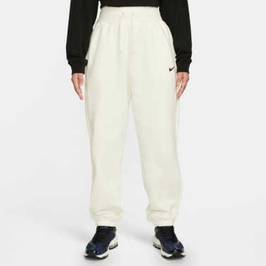 Nike Sportswear Phoenix Fleece Εκρού - Γυναικείο Παντελόνι Φόρμα