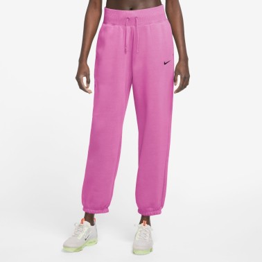 Nike Sportswear Phoenix Fleece Ροζ - Γυναικείο Παντελόνι Φόρμα