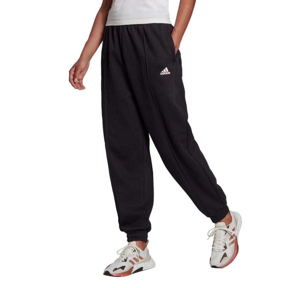 adidas Performance ESSENTIALS STUDIO FLEECE PANTS HD6768 Μαύρο