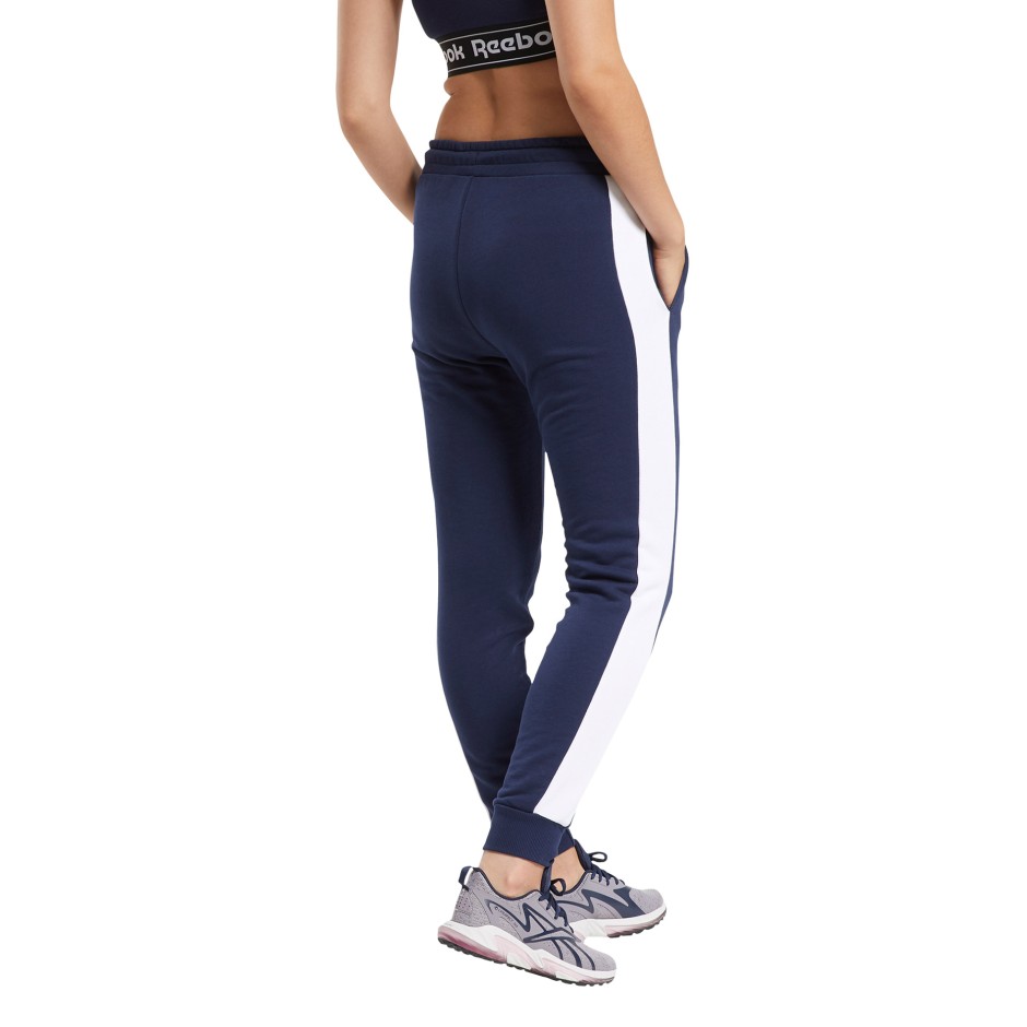 Reebok Sport TRAINING ESSENTIALS LINEAR LOGO PANTS FU2259 Μπλε