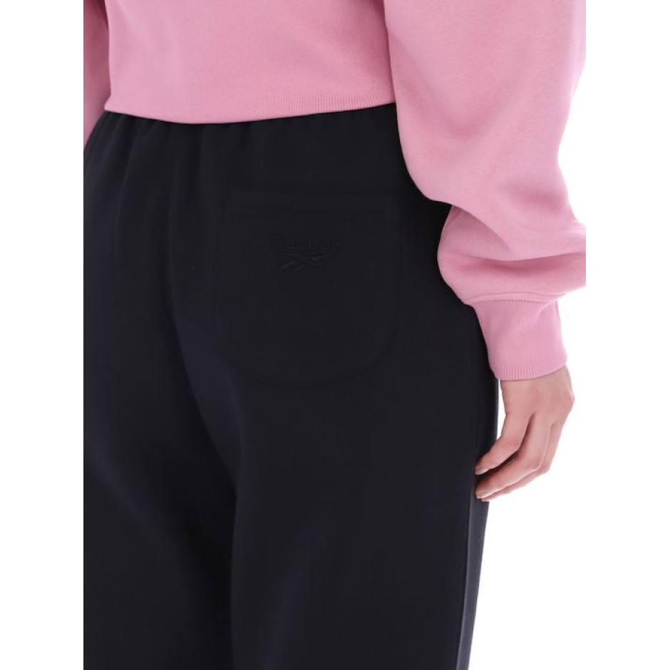 Reebok SATIN LOGO FLEECE PANTS 100239801 Μαύρο