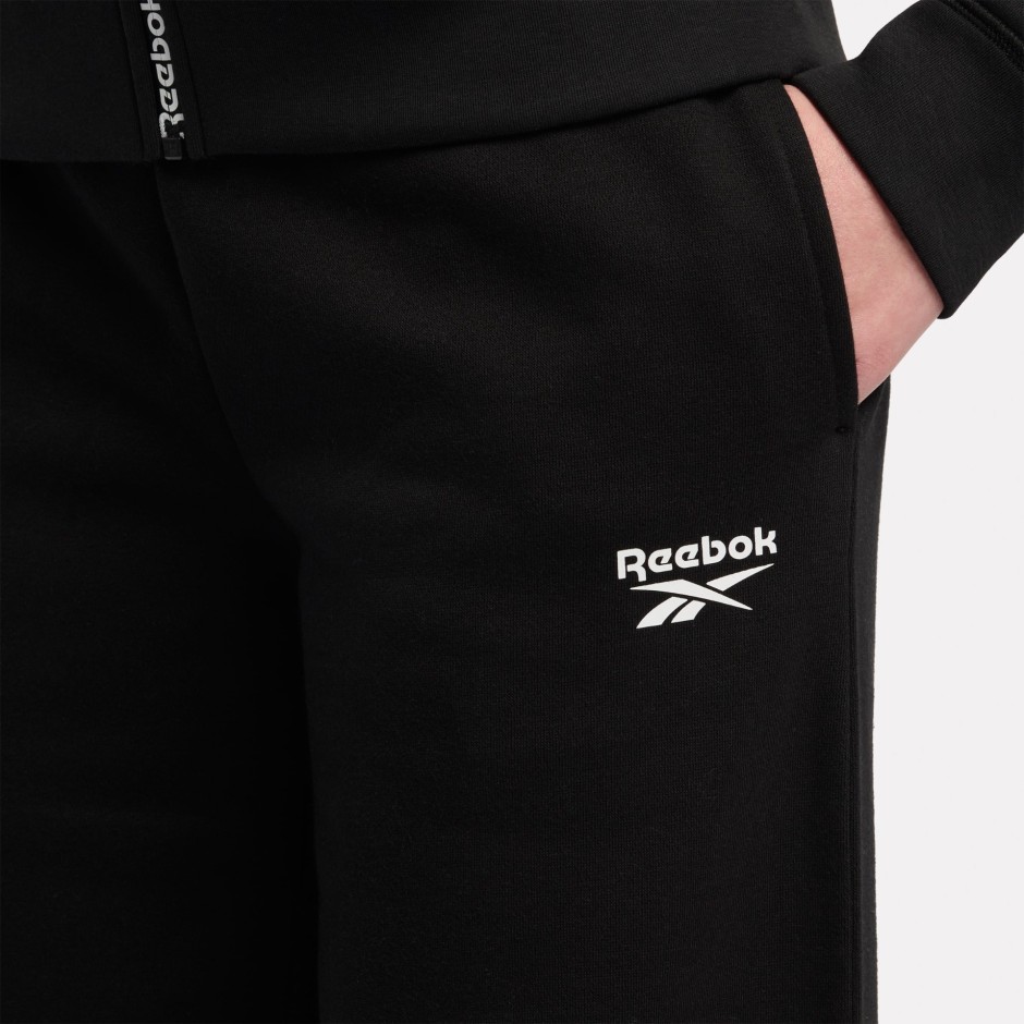 Reebok ID SMALL LOGO WIDE LEG FLEECE PANT 100240944 Black