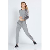 BODYTALK VELOURW W PANTS 1212-907000-54680 Grey Image 1