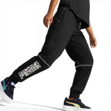 PUMA POWER SAFARI HIGH-WAIST PANTS FL CL 671755-01 Black