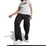 PUMA ESS+ STRAIGHT LEG SMALL LOGO PANTS TR 678745-01 Black Image 3