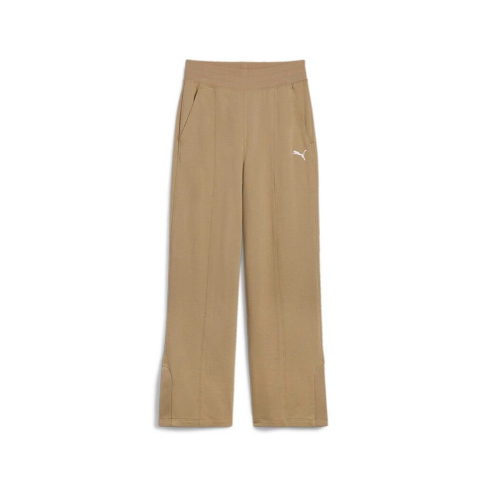 Γυναικεία Φόρμα Μπεζ - Puma Her High Waist Straight Leg