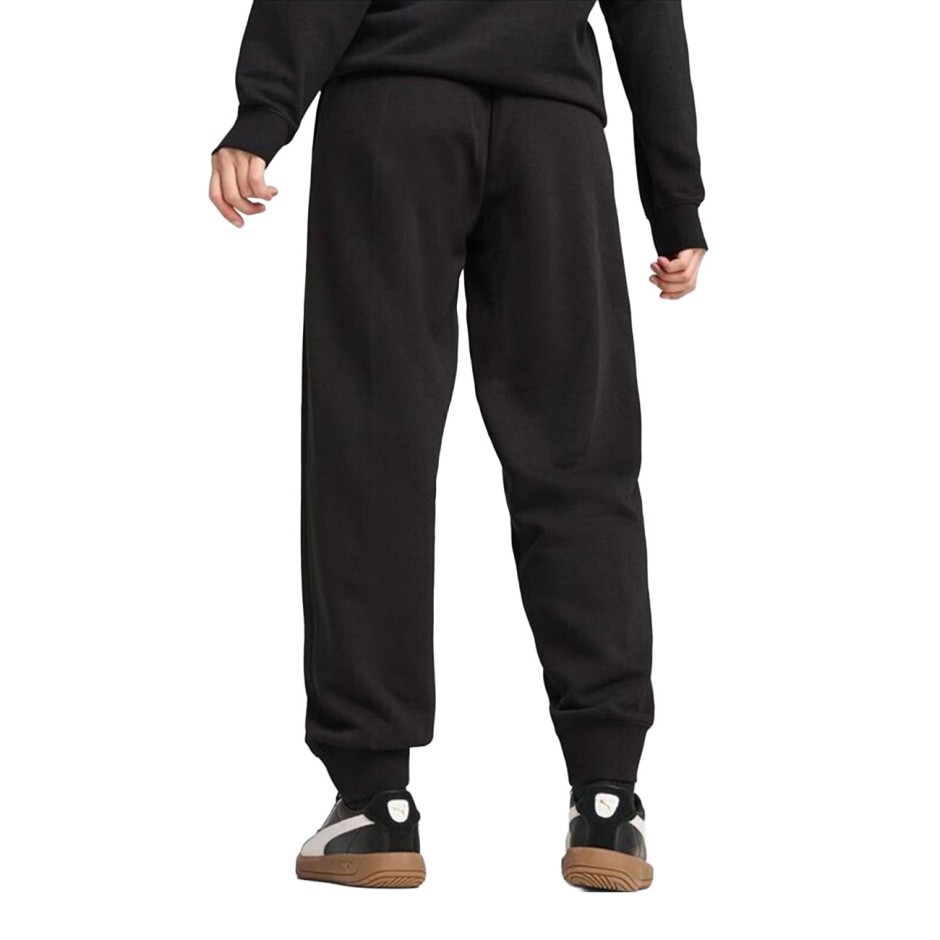 PUMA ESS SCRIPT COMFORT SWEATPANTS FL CL 694067-01 Μαύρο