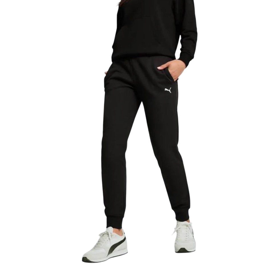 Γυναικεία Φόρμα Μαύρη - PUMA Essentials No. 1 Logo
