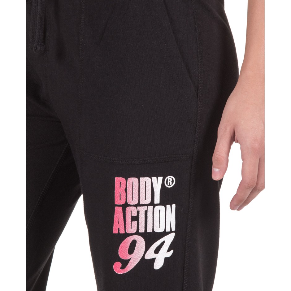 BODY ACTION WOMEN'S SWEATPANTS 021740-01-01 Μαύρο