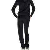 Γυναικεία Φόρμα Μαύρη - Body Action Basic Velour Εικόνα 0