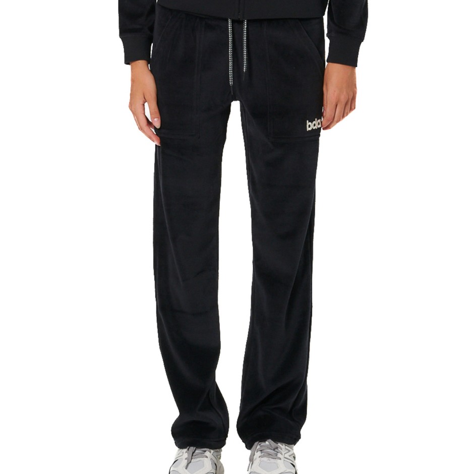 Γυναικεία Φόρμα Μαύρη - Body Action Basic Velour