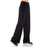 BE:NATION VELOUR WIDE LEG PANT 02102308-01 Black Image 2