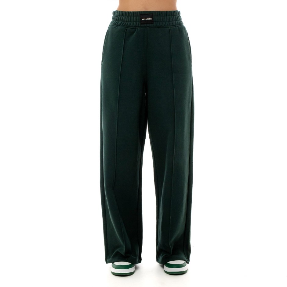 BE:NATION HIGH WAIST WIDE LEG PANT 02102302-7B Green