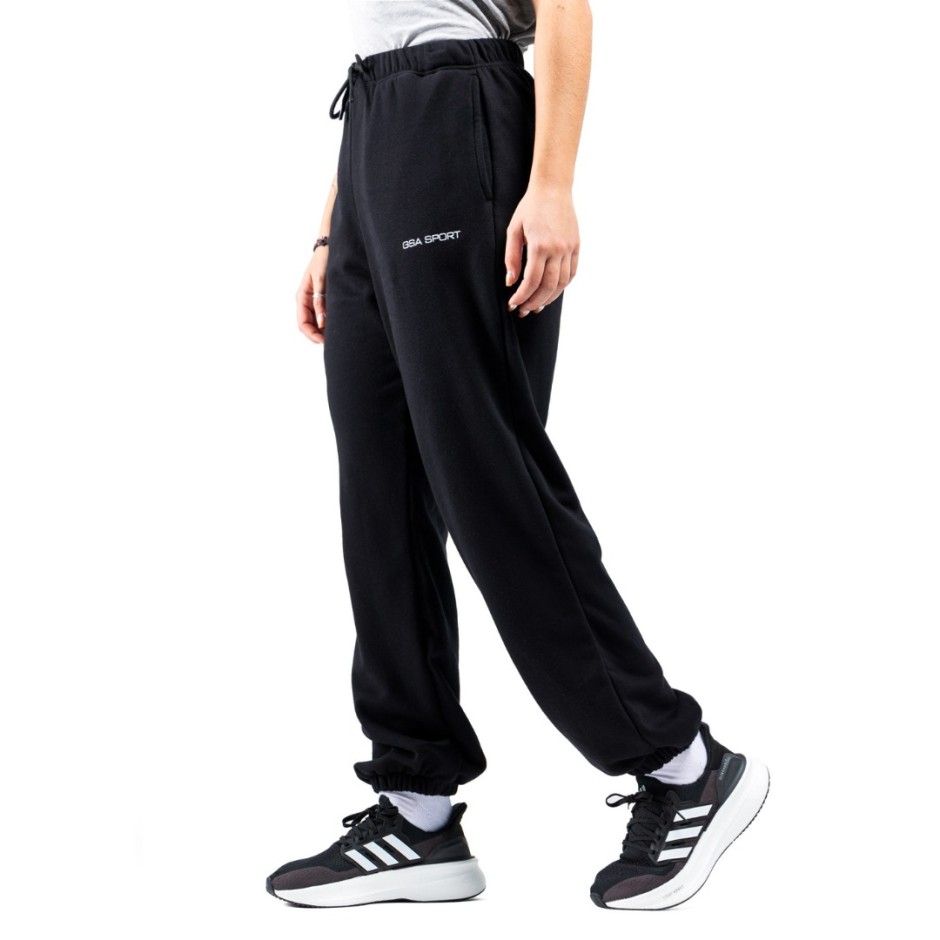 GSA SPORT COTTON JOGGER PANTS (BRUSHED)  28-2406-BLACK Black